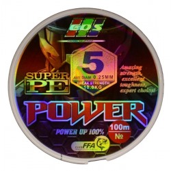 Рыболовный шнур, EOS Power Super PE, 100м, сечение 0,25мм